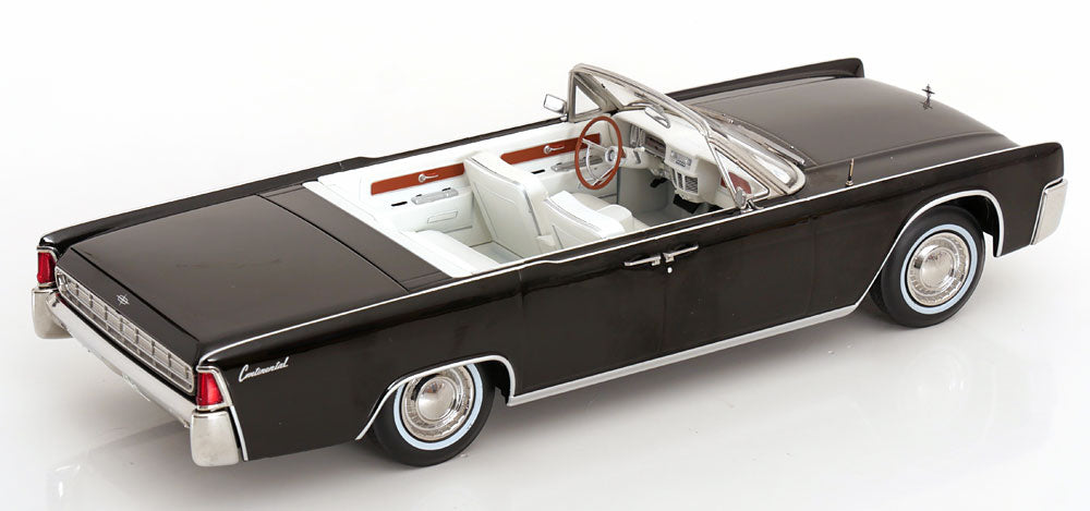 KK Scale 1963 Lincoln Continental Convertible "Bad Boys" Black 1:18