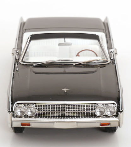 KK Scale 1963 Lincoln Continental Convertible "Bad Boys" Black 1:18