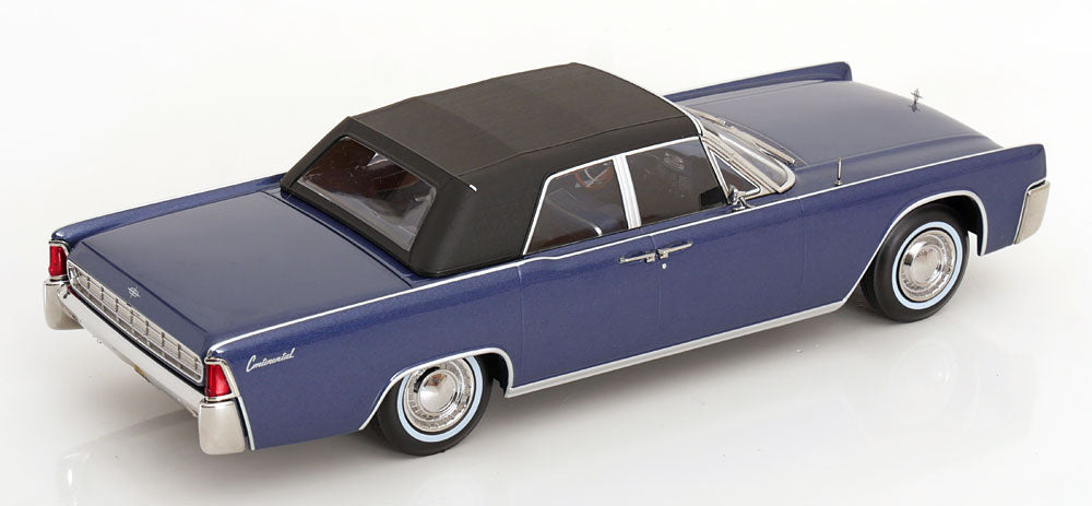 KK Scale 1963 Lincoln Continental Convertible "Lincoln Lawyer" Blue 1:18