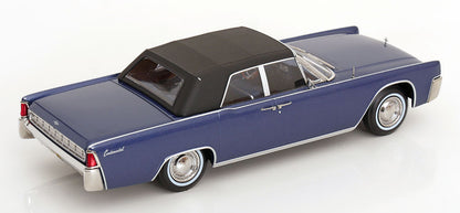 KK Scale 1963 Lincoln Continental Convertible "Lincoln Lawyer" Blue 1:18