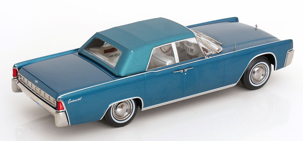 KK Scale 1963 Lincoln Continental Convertible Turquoise Blue 1:18