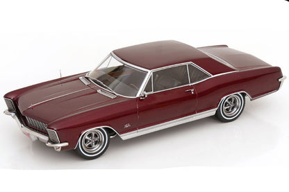KK Scale 1965 Buick Riviera Dark Red Metallic 1:18