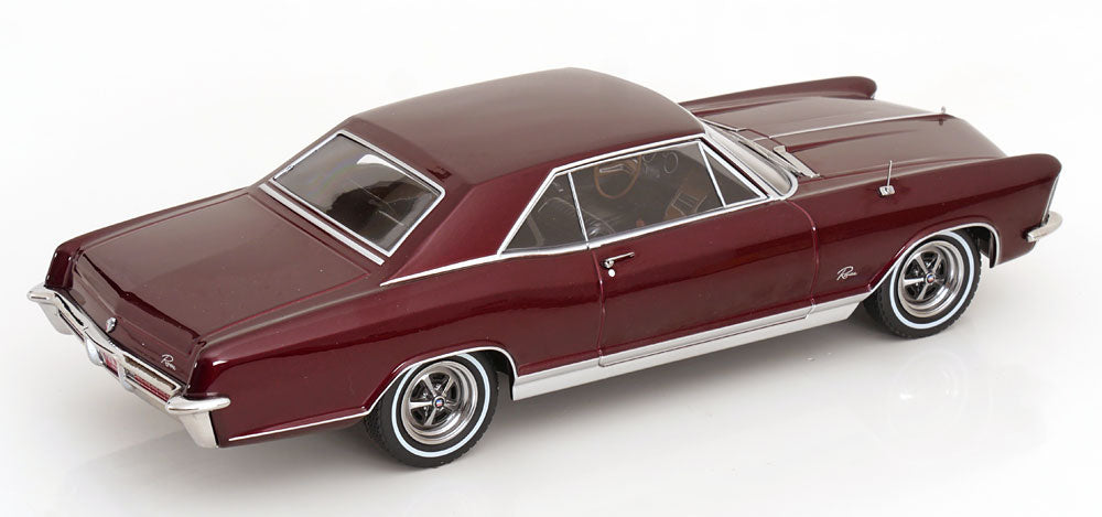 KK Scale 1965 Buick Riviera Dark Red Metallic 1:18