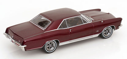 KK Scale 1965 Buick Riviera Dark Red Metallic 1:18