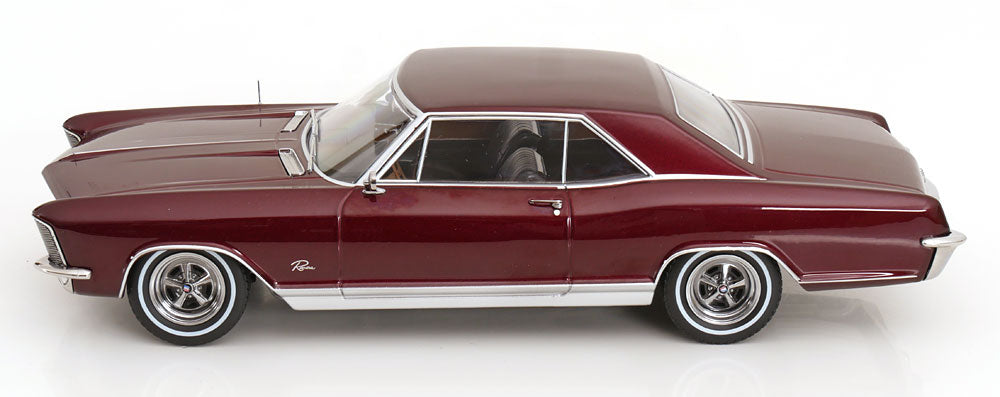 KK Scale 1965 Buick Riviera Dark Red Metallic 1:18