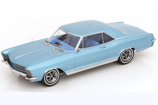 KK Scale 1965 Buick Riviera Light Blue Metallic 1:18