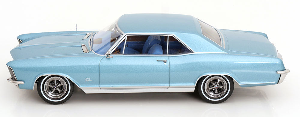 KK Scale 1965 Buick Riviera Light Blue Metallic 1:18