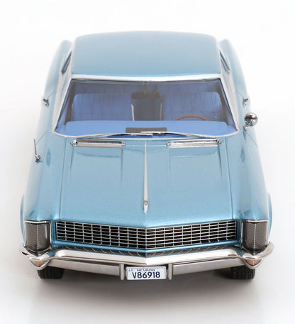KK Scale 1965 Buick Riviera Light Blue Metallic 1:18