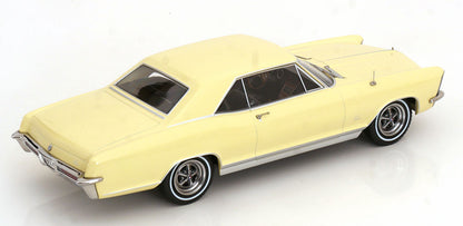 KK Scale 1965 Buick Riviera Cream (Pale Yellow) 1:18