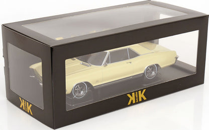 KK Scale 1965 Buick Riviera Cream (Pale Yellow) 1:18