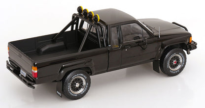 KK Scale 1985 Toyota Hilux SR5 Pickup Truck Back to the Future Glossy Black 202 1:18