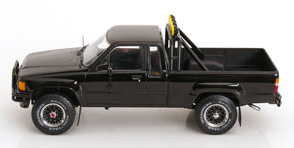 KK Scale 1985 Toyota Hilux SR5 Pickup Truck Back to the Future Glossy Black 202 1:18