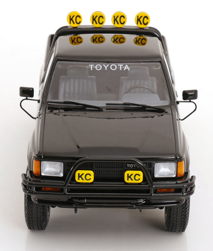 KK Scale 1985 Toyota Hilux SR5 Pickup Truck Back to the Future Glossy Black 202 1:18