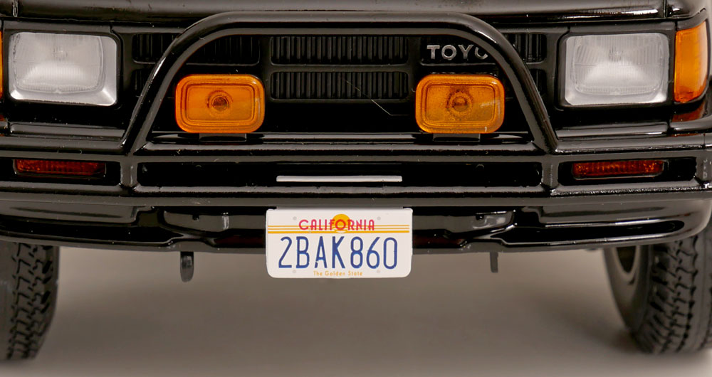 KK Scale 1985 Toyota Hilux Pickup Truck Back to the Future II Glossy Black 202 1:18