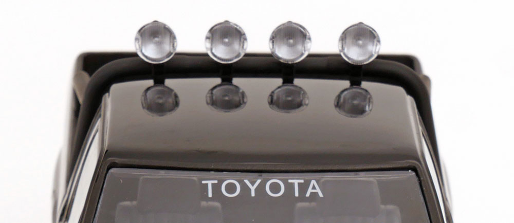 KK Scale 1985 Toyota Hilux Pickup Truck Back to the Future II Glossy Black 202 1:18
