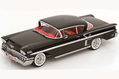 KK Scale 1958 Chevrolet Bel Air Impala Coupe Black 1:18