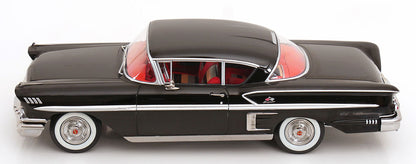 KK Scale 1958 Chevrolet Bel Air Impala Coupe Black 1:18