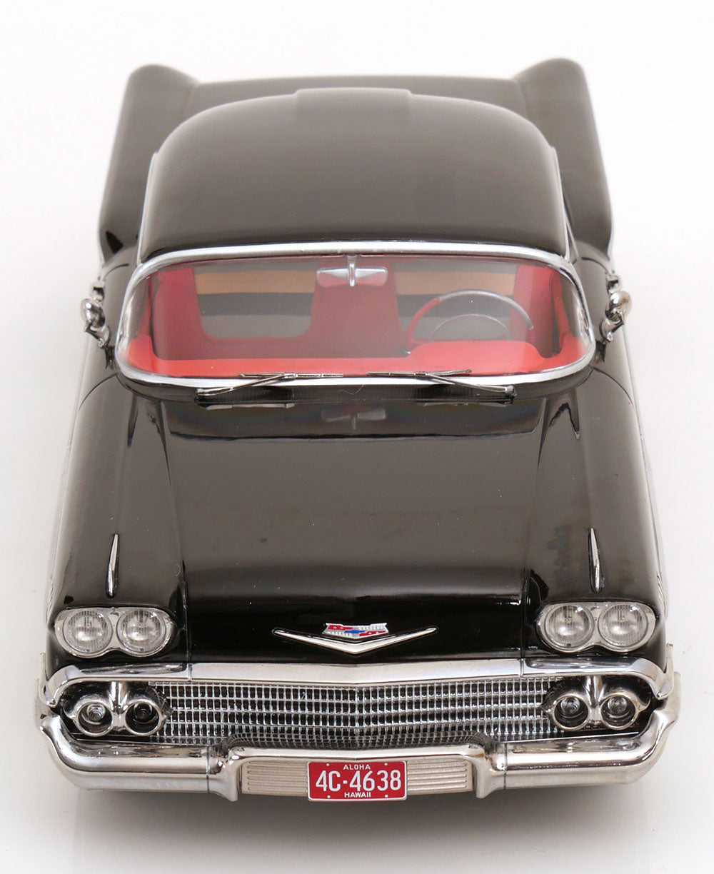 KK Scale 1958 Chevrolet Bel Air Impala Coupe Black 1:18