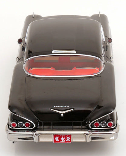 KK Scale 1958 Chevrolet Bel Air Impala Coupe Black 1:18