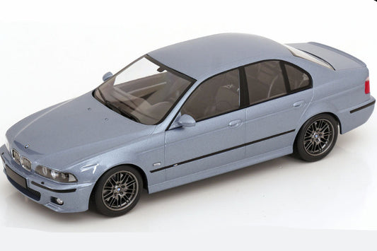 KK Scale 1998 BMW M5 (E39) Sedan Silverstone Blue Metallic 1:18