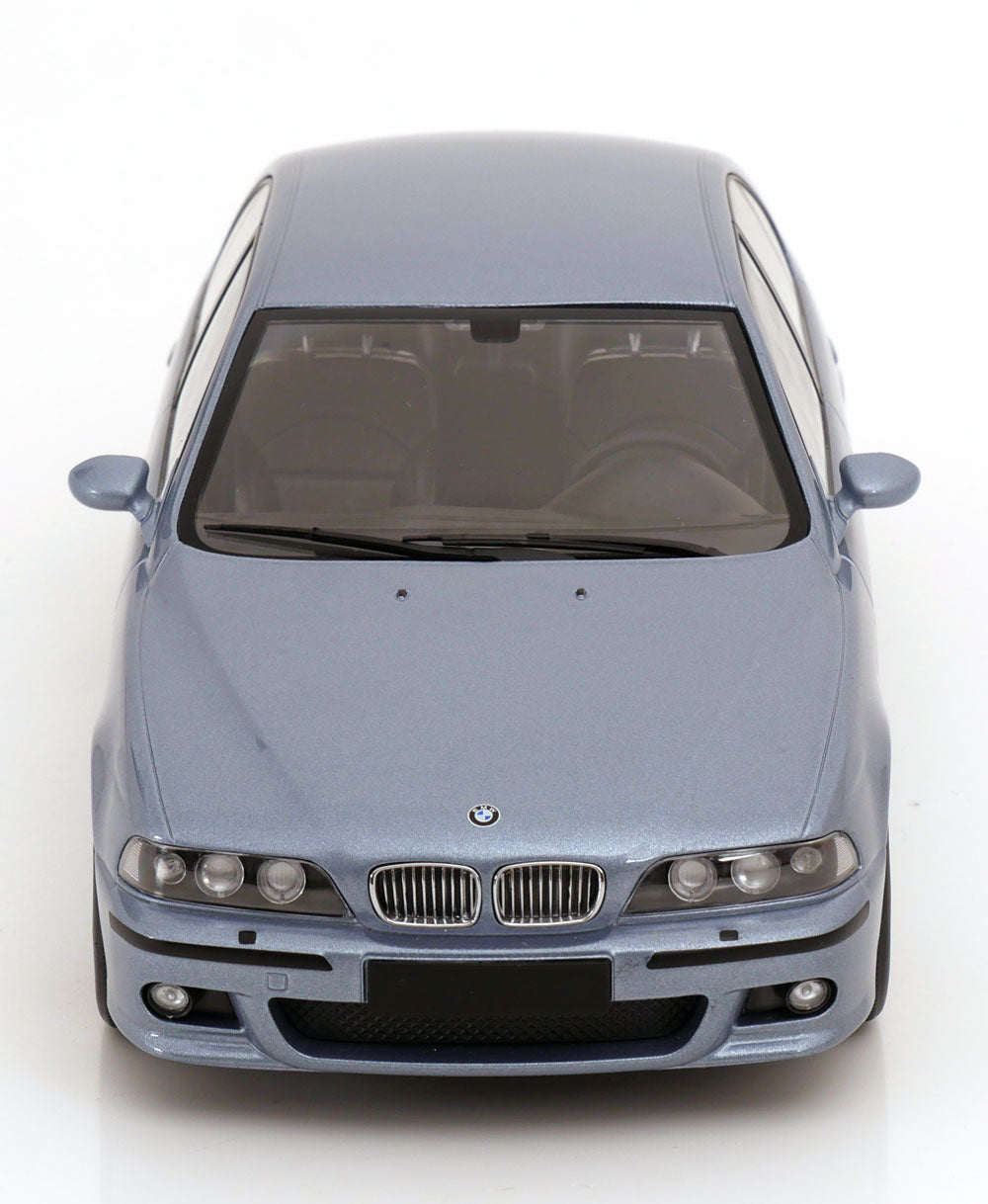 KK Scale 1998 BMW M5 (E39) Sedan Silverstone Blue Metallic 1:18