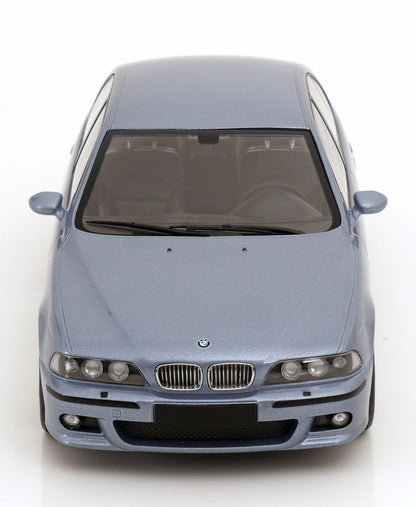 KK Scale 1998 BMW M5 (E39) Sedan Silverstone Blue Metallic 1:18