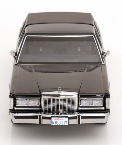KK Scale 1985 Lincoln Town Car "The Lincoln Lawyer" Movie Black 1:18