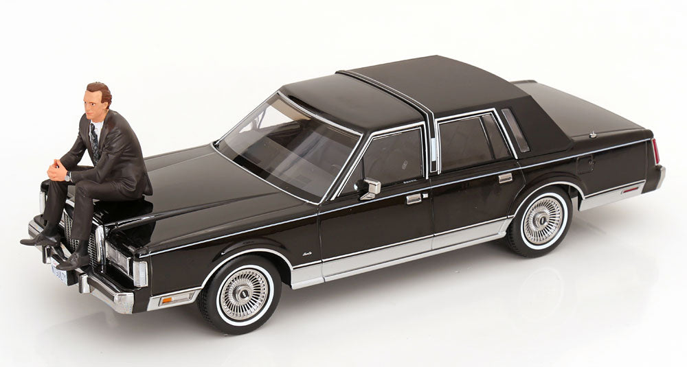KK Scale 1985 Lincoln Town Car "The Lincoln Lawyer" Movie Black 1:18