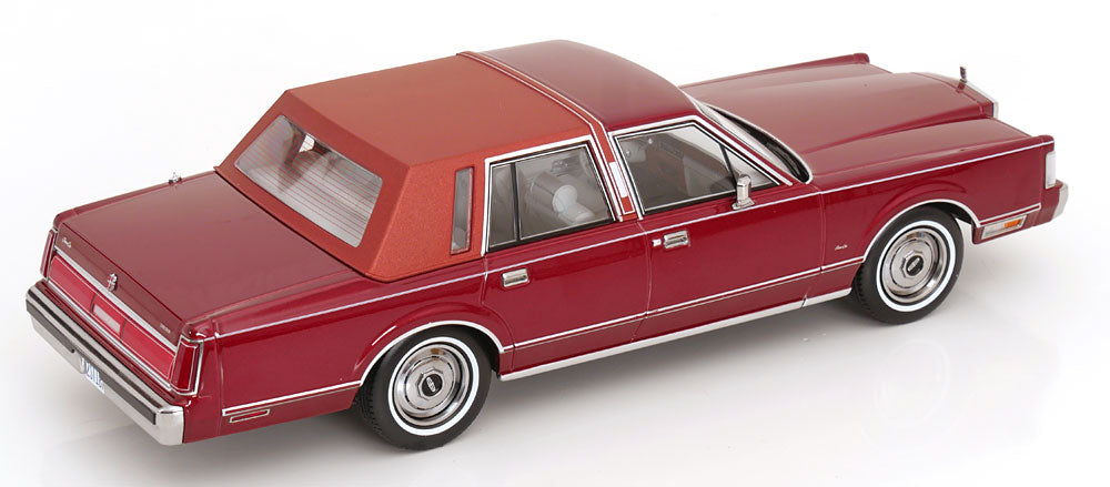 KK Scale 1985 Lincoln Town Car "Point Break" Movie Red Metallic 1:18