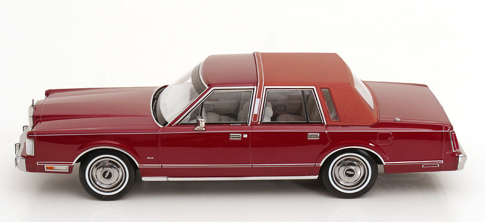 KK Scale 1985 Lincoln Town Car "Point Break" Movie Red Metallic 1:18