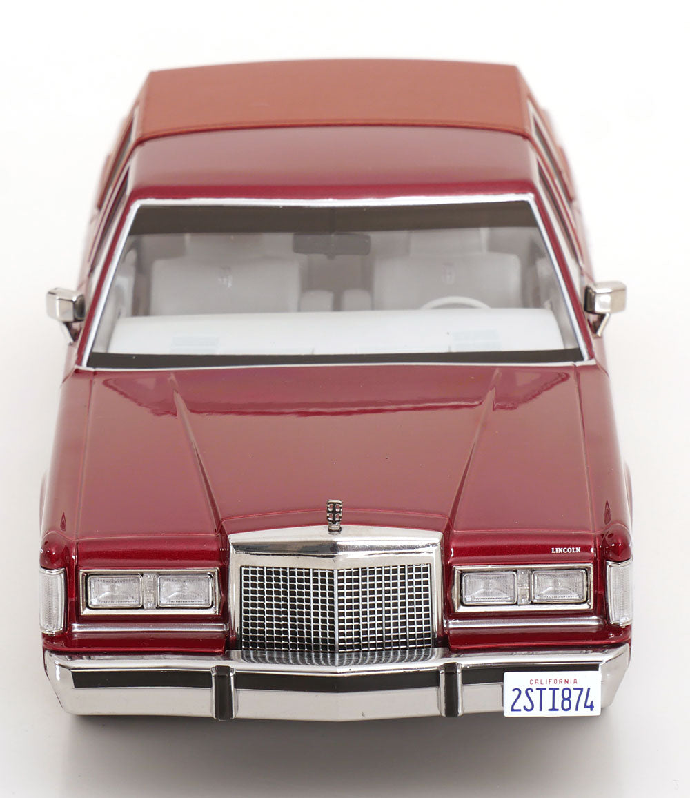 KK Scale 1985 Lincoln Town Car "Point Break" Movie Red Metallic 1:18