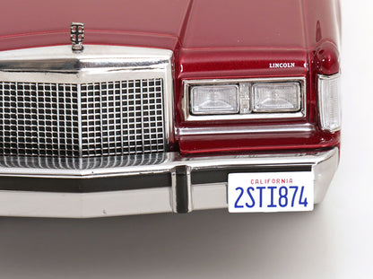 KK Scale 1985 Lincoln Town Car "Point Break" Movie Red Metallic 1:18