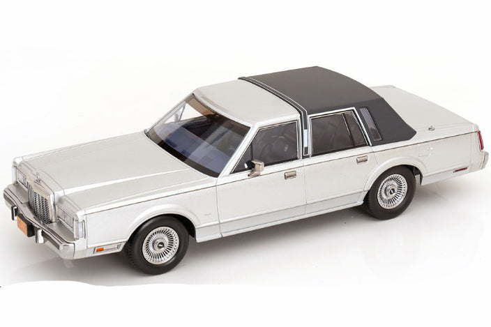 KK Scale 1985 Lincoln Town Car "Air" Movie Silver 1:18