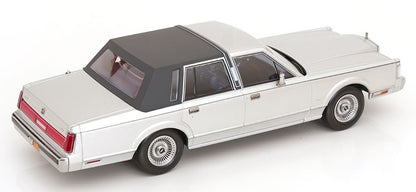 KK Scale 1985 Lincoln Town Car "Air" Movie Silver 1:18