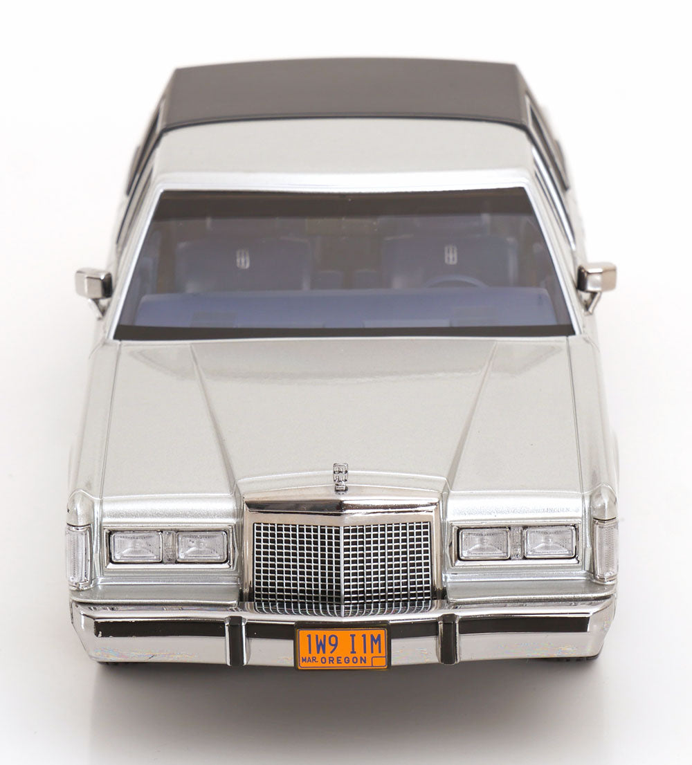 KK Scale 1985 Lincoln Town Car "Air" Movie Silver 1:18