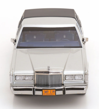 KK Scale 1985 Lincoln Town Car "Air" Movie Silver 1:18