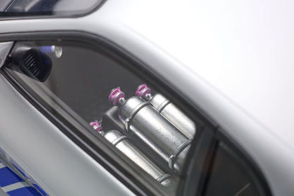 Kyosho 1999 Nissan Skyline GT-R (R34) "2 Fast 2 Furious" Silver & Blue 1:12