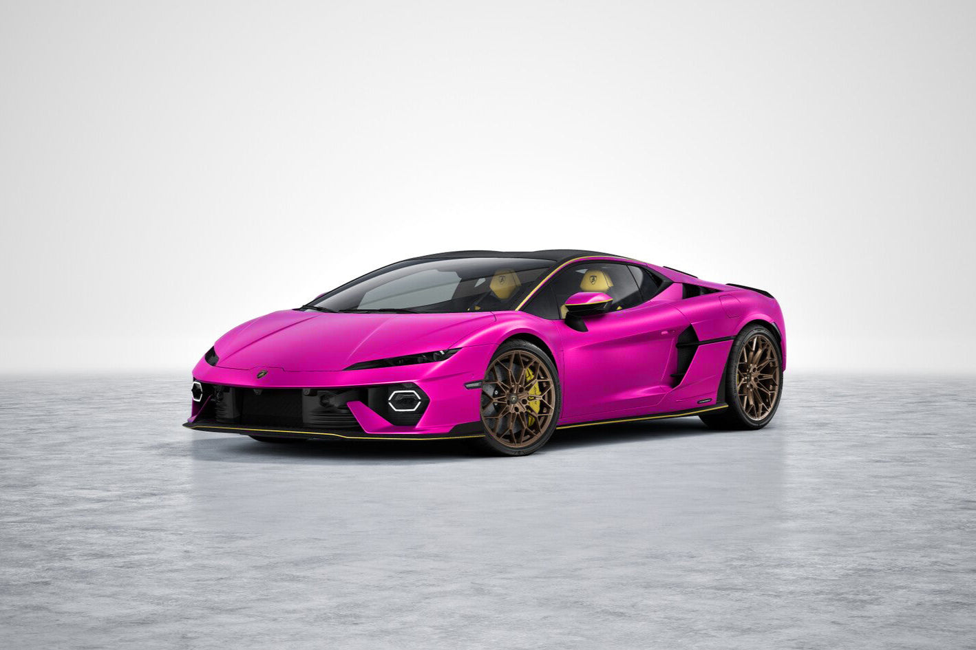 MR Models 2024 Lamborghini Temerario Alleggerita Package Viola Bast WITH DISPLAY 1:18