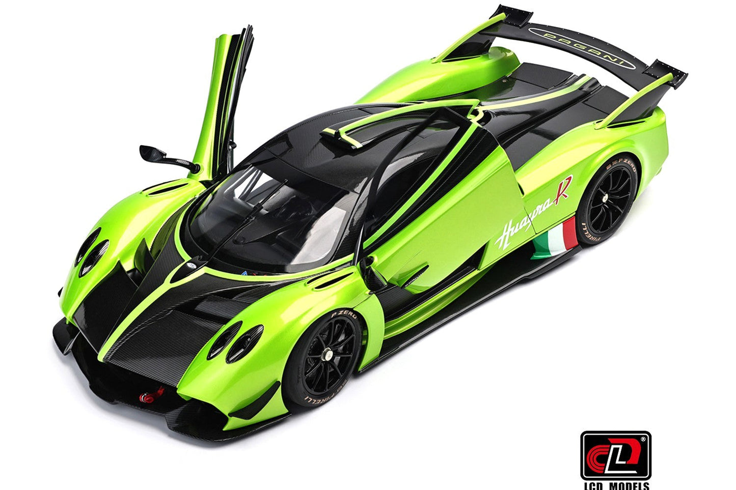 LCD Pagani Huayra R Green Carbon 1:18