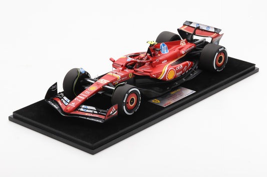 Looksmart Ferrari F1 SF-24 Team Scuderia #55 2nd Abu Dhabi GP (Sainz) Red 1:18