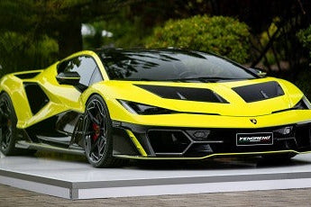 MR Models 2025 Lamborghini Fenomeno Giallo Crius (Yellow/Black) WITH DISPLAY 1:18