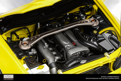 Motorhelix 1999 Nissan Skyline GT-R R34 (BNR34) RHD "Customized Version" Yellow 1:18