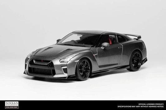Motorhelix 2020 Nissan Skyline GT-R R35 Nismo Track Edition Dark Metal Grey 1:18