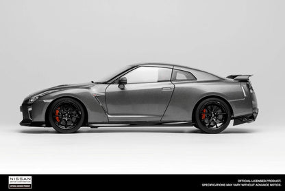 Motorhelix 2020 Nissan Skyline GT-R R35 Nismo Track Edition Dark Metal Grey 1:18