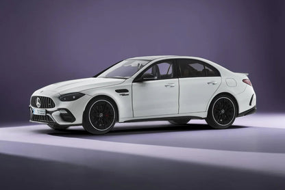 NZG Mercedes Benz C63 S AMG E Performance Sedan (W206) Opalith White 1:18
