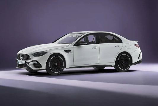 NZG Mercedes Benz C63 S AMG E Performance Sedan (W206) Opalith White 1:18