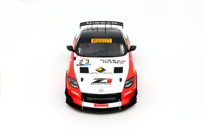 Otto 2023 Nissan 400 Z GT4 #23 White and Red 1:18