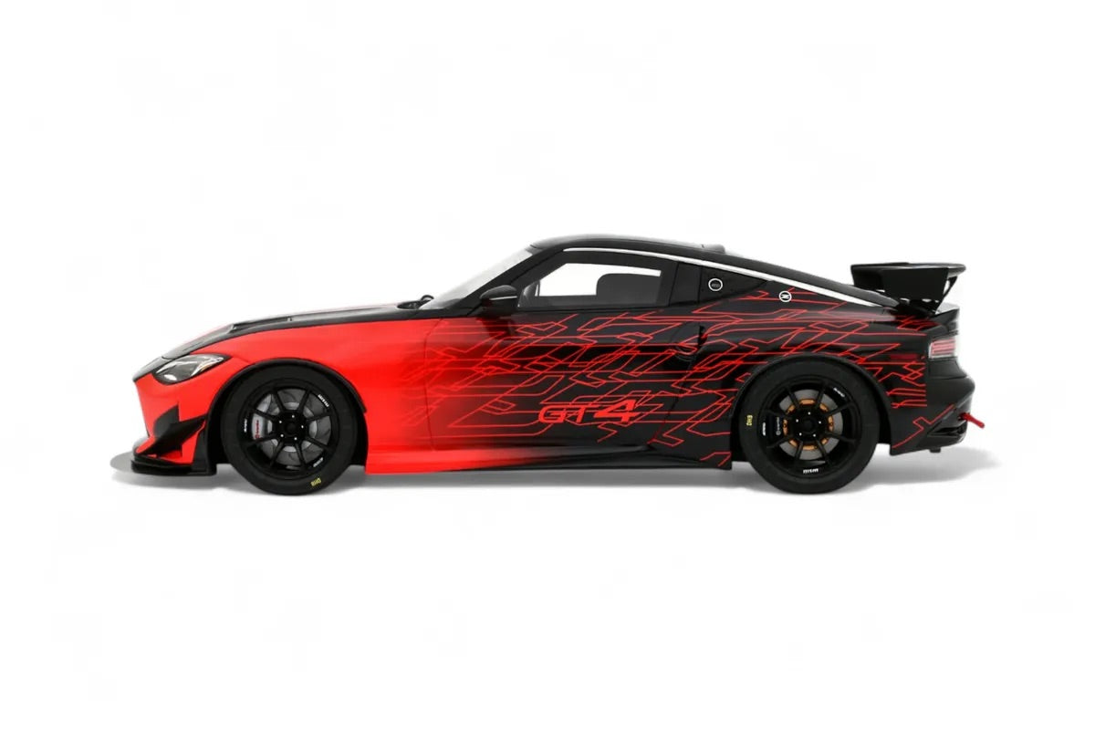 Otto 2022 Nissan 400 Z GT4 #23 SEMA Show 2022 Black and Red 1:18