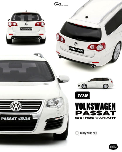 Otto 2008 Volkswagen Passat B6 Wagon R36 Candy White 1:18