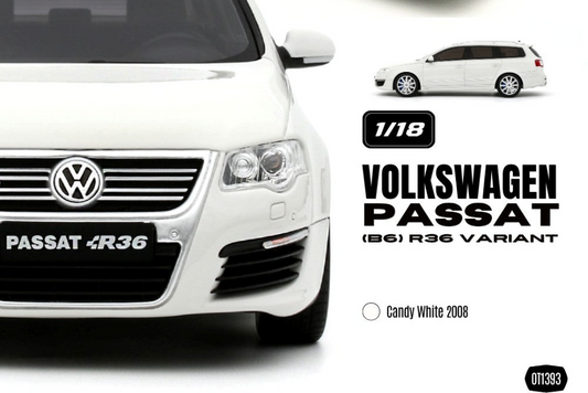 Otto 2008 Volkswagen Passat B6 Wagon R36 Candy White 1:18